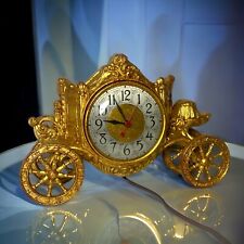 Antique 1900's 24K Gold Leaf Gilded Electric Manor Mantel Clock - STUNNING picture