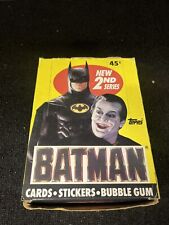 1989 Topps - BATMAN - 2nd Series - Wax Box with 36 Unopened Packs picture