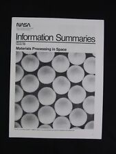 NASA Information Summaries December 1986 Materials Processing In Space picture
