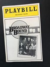 1987 Broadway Bound US Theatre Playbill Linda Lavin Jonathan Silverman picture