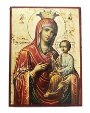 Byzantine Greek Orthodox Lithography Icon Ikone Our Lady Gorgoipikous 10x14cm picture