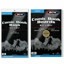 CURRENT, SILVER & GOLDEN Age PREMADE Comic Book Bags & Boards Combo Pack picture