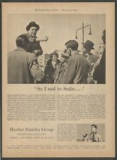 Hawker Siddeley Group-The English Way of Life-Stalin...' 1955 Vintage Print Ad picture