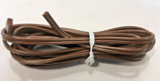 10' Brown Lamp Cord 2 Wire Plastic Covered Lamp Rewiring Part 18/2 AWG SPT-1 picture