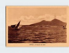 Postcard Mount Vesuvius from the Sea Naples Italy picture