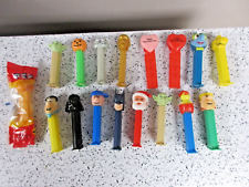 Lot of 17 PEZ Dispensers Peanuts Star Wars, Halloween, Christmas, Flintstones picture