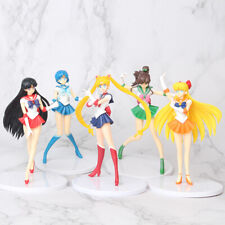 5 pcs Sailor Moon Action Figures: Tsukino Usagi Rei Hino Mizuno Ami Makoto Kino picture