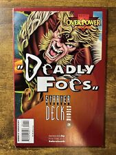 MARVEL OVERPOWER GAME GUIDE: DEADLY FOES 3 SABRETOOTH MARVEL COMICS 1995 picture