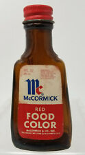 McCormick Red Food Color Bottle 1976 2086 Vintage picture