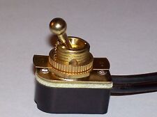ON/OFF BRASS TOGGLE CANOPY SWITCH SINGLE CIRCUIT NEW 31150K picture