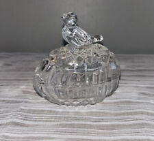 Hofbauer Collection 24% Lead Crystal Vintage 1984 Germany Bird Egg Trinket Dish picture