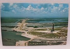 Vintage Postcard John F Kennedy Space Center NASA Pad 39A Apollo Saturn V Rocket picture