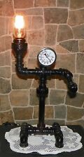 Industrial Pipe Robot Lamp steampunk style with Temperature gauge picture