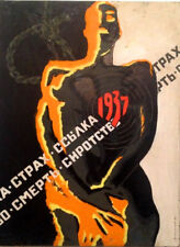 ANTI SOVIET USSR/ GREAT PURGE STALIN TERROR Painting ART POSTER Russian Armenian picture