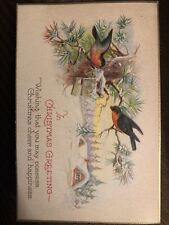 c1926 In Christmas Greeting Antique Postcard Vintage picture