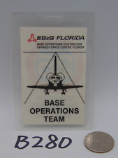 Original Nasa USAF Obsolete Access Badge Base Operations Team 1987 25 Years EG&G picture