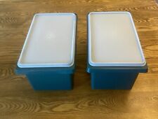 Pair of Vintage TUPPERWARE Storage Container Totes #1431 w/ Lids picture