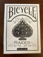 Bicycle Raider Playing Cards - White - Rare deck - 2009 printed by USPCC picture