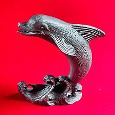 MAKE AN OFFER Pewter Dolphin Figurine Collectible Vintage Ocean Sea Water Animal picture