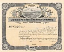 Olympic Peninsula Railway Co. - Northern Pacific Archive - Unissued Railroad Sto picture