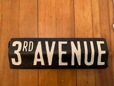 NY NYC THIRD AVE RAILWAY ROLL SIGN 3RD BOWERY ST MARKS PARK ROW CHATHAM SQ BRONX picture