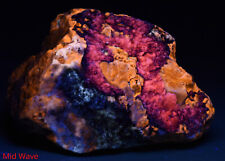 Very Beautiful Bi Color Fluorescent Combination Of Sodalite With Calcite 498 Grm picture