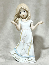 Girl Figurine Precious Moments Words of Grace 2008 Gift Long Dress Vtg 840015 picture