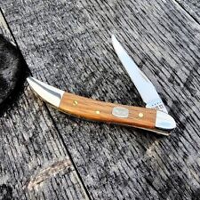 CASE XX KNIVES USA KENTUCKY BOURBON BARREL WOOD SMALL TEXAS TOOTHPICK KNIFE picture