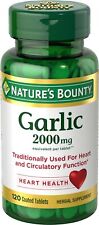 Nature's Bounty Garlic 2000 mg Herbal Supplement Heart Health Support 120 ct picture