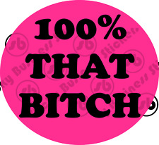 Lizzo Truth Hurts 100% That Bitch 3 inch Vinyl Sticker Laptop DNA test bottle picture