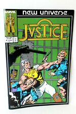 Justice #8 Blind-Sided 1987 New Universe Marvel Comics F- picture