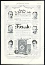 1914 Irving Berlin & songwriters photo Tuxedo pipe tobacco vintage print ad picture