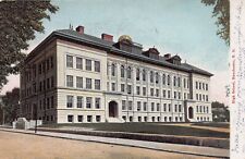 High School, Manchester, New Hampshire, 1905 Postcard, Used picture