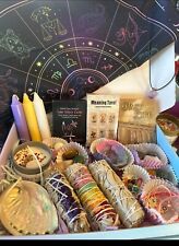 Huge 40 pcs Psychic Tarot Readers Beginner Kit & Protective Cleansing Sage Kit picture