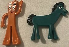 4 Vintage Gumby and Pokey Figurines 1970s 1980s, Both Colors Highly Collectible picture