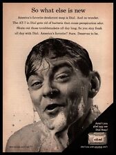 1964 Dial Bar Soap Suds Wet Man Shower Bacteria Fighting AT-7 Vintage Print Ad picture
