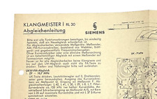 Original circuit diagram for Siemens Klangmeister I RL30 picture