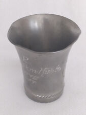 Vintage AMY TINAA FINLAND Pewter Trophy Fluted Shot Glass picture