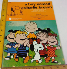 A Boy Named Charlie Brown Movie 1970 Schulz music book RARE Vince Guaraldi VF/NM picture