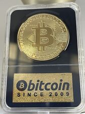 BITCOIN- Limited Edition Physical Gold Coin with Display Case / Cryptocurrency￼ picture