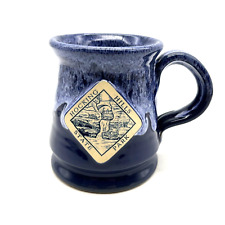 Deneen Pottery Handthrown Blue Drip Glaze coffee/tea mug Hocking Hills Ohio picture