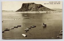 1930s Elephant Butte Lake Reservoir Boats Hot Springs New Mexico NM Postcard picture