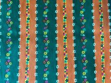 Vintage Polyester Fabric Flower Power Trippy Hippie Mod Retro 2 Yds picture