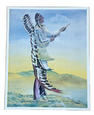 Native American Art Print By ADELBERT ZEPHIER 92/1000 SIGNED 21x17” Sioux Chief picture