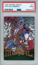 1995 Marvel Metal 11 Captain America PSA 9 picture