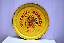 Vintage Beehive Brandy Advertising Tin Try Depicting Honeycomb And Behive Collec picture