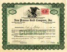 New Process Gold Co., Inc. - Stock Certificate - Mining Stocks picture