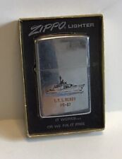 Vtg 1971 Zippo Lighter U.S.S. Ready PG-87 Military With Box picture