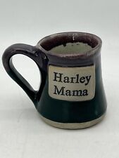 Harley Mama Pottery Coffee Mug Cup 16oz Purple & Green Harley Davidson picture