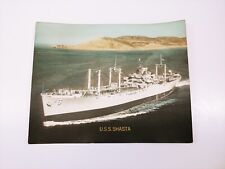 Vintage US Navy USS SHASTA (AE-33) Color Photographic Litho Print 11x14 picture